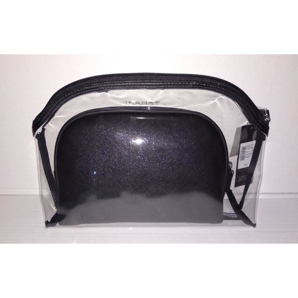 COPY - Tahari Set of 3 Cosmetics Bags - Gingham Floral NWT - Picture 2 of 7